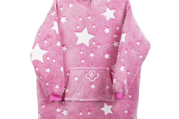 UB Hanorac patura cu gluga si maneci insertii fosforescente calduros si pufos buzunar spatios fetite