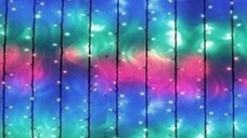 UB Instalatie 7070C Multicolor 240 LED Perdea 6x1m Exterior Fir Negru Gros Interconectabil IP65