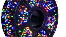 UB Instalatie de Craciun tip Rola interior sau exterior rezistenta 100m 500LED MULTICOLOR