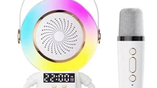 UB Mini boxa karaoke Bluetooth pentru copii, model Astronaut, cu microfon wireless
