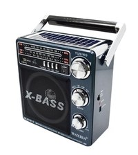 UB Radio cu Panou Solar XB-921 BT X-Bass mp3 player cu suport card sd/usb NEGRU - 1