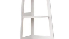 UB Raft de Colt din PVC cu 5 etajere pentru camera baie sau bucatarie 106x30x30cm Alb