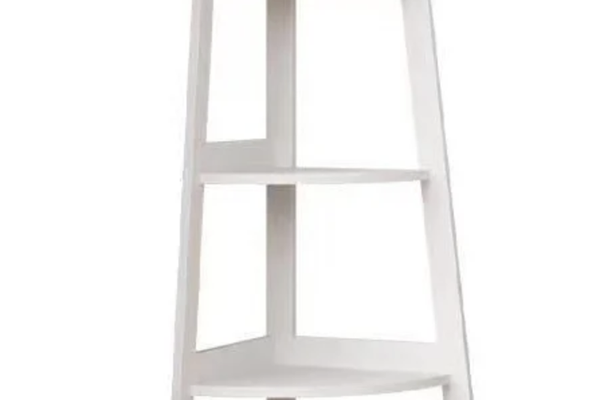 UB Raft de Colt din PVC cu 5 etajere pentru camera baie sau bucatarie 106x30x30cm Alb