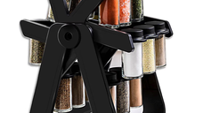 UB Set 18 recipiente condimente cu suport rotativ 34x23 cm