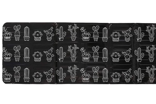 UB Set 2 x Protectie aragaz pentru gatit antistropire model Cactus Negru