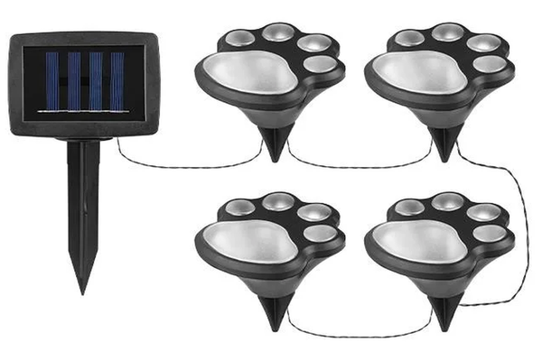 UB Set 4 Lampi solare led tip labuta de caine cu infigere in gazon