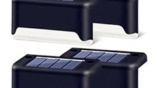 UB Set 4 Lampi solare pentru exterior gard/scari lumina calda TAI