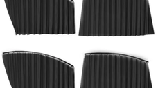 UB Set 4 parasolare retractabile auto geamuri laterale fata-spate NEGRE