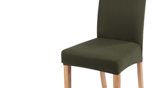 UB Set 6 huse pentru scaun model KHAKI simplu CC-96