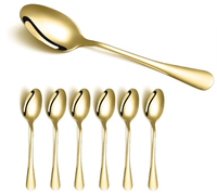 UB Set 6 linguri otel inoxidabil auriu HS - 1