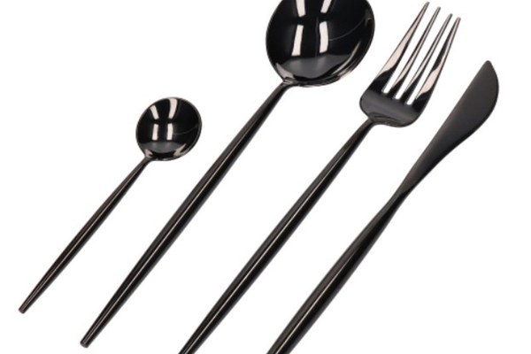 UB Set de 24 piese tacamuri in stil portughez- culoare NEGRU BS