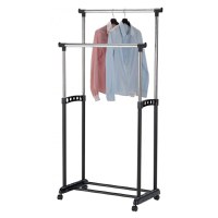 UB Stender Mobil Dublu  Supor Metalic pentru Haine si Umerase - 1
