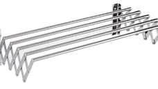 UB Uscator rufe din aluminiu retractabil cu prindere in perete si 5 bare