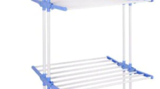 UB Uscator Vertical pentru Rufe Haine Mobil si Pliabil pentru Spatii Mici 173X78X50 cm