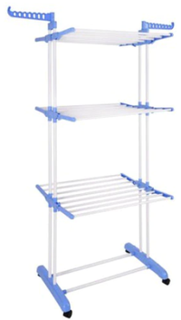 UB Uscator Vertical pentru Rufe Haine Mobil si Pliabil pentru Spatii Mici 173X78X50 cm - 1