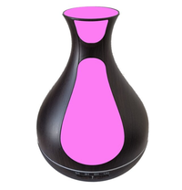 Umdificator / Difuzor de aroma LED 7 culori Maro inchis cu alb - 1