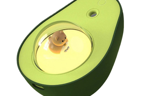 Umidificator AVOCADO 210ml 138x102x86mm portabil cu lumina de noapte