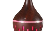 Umidificator de Aer 130ml LED DARK WOOD HUS 02-4 Difuzor