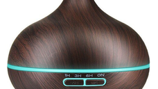 Umidificator de Aer 300ml LED DARK WOOD Difuzor