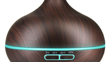 Umidificator de Aer 300ml LED DARK WOOD Difuzor