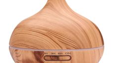 Umidificator de Aer 300ml LED model NATURAL WOOD Difuzor