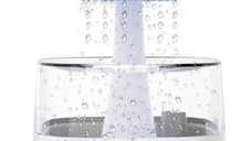Umidificator stil CIUPERCA din ABS cu telecomanda 450 ml alb