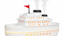 Umidificator VAPOR premium cu efect realist de fum si LED ambiental ALB