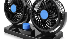 Ventilator Auto Dublu Alimentare La Priza Masinii De 12V Foarte Silentios 2 Trepte De Viteza Mars 304