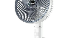 Ventilator de birou portabil cu clips reincarcabil silentios cu 3 viteze