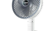 Ventilator de birou portabil cu clips reincarcabil silentios cu 3 viteze