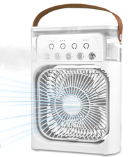 Ventilator portabil 3 1n 1 racorire umidificare si iluminare in 7 culori - 1