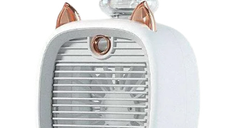 Ventilator portabil reincarcabil cu pulverizator de apa Andowl Q HF2