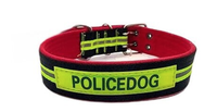Zgarda (curea) pentru caini 70 cm fluorescenta POLICE DOG - 1