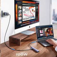 Adaptor multifunctional 5-in-1 UGREEN USB-C Adapter , 1X USB 3.0, 2X USB 2.0, 1X HDMI 4K,USB-C 100W PowerDelivery, Gri - 7