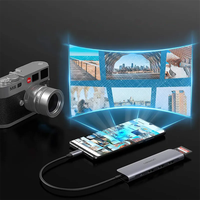 Adaptor multifunctional UGREEN 6-in-1 USB C CM195, 3 x USB 3.0, 1 x HDMI, 1 x SD, 1 x Micro SD, Gri - 3