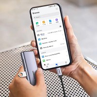 Adaptor multifunctional UGREEN USB C CM512, 2 x USB-A 3.0, 1 x USB-C, 1 x HDMI, 1 x RJ45, 1 x SD, 1 x microSD, Gri - 13