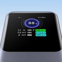 Baterie externa UGREEN 20000mAh 130W Fast Charging Power Bank PB721, 20000mAh, 130W, Ecran digital inteligent, Gri - 6