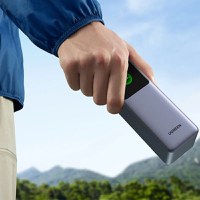 Baterie externa UGREEN 25000mAh 200W Fast Charging Power Bank PB722, 25000mAh, 200W, Ecran digital inteligent, Gri - 4