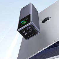 Baterie externa UGREEN 25000mAh 200W Fast Charging Power Bank PB722, 25000mAh, 200W, Ecran digital inteligent, Gri - 5