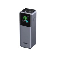 Baterie externa UGREEN 25000mAh 200W Fast Charging Power Bank PB722, 25000mAh, 200W, Ecran digital inteligent, Gri - 1
