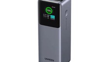 Baterie externa UGREEN 25000mAh 200W Fast Charging Power Bank PB722, 25000mAh, 200W, Ecran digital inteligent, Gri