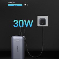 Baterie externa UGREEN Power Bank PB502, 10000mAh, incarcare bidirectionala rapida, 30W, Fast Charging Negru - 7
