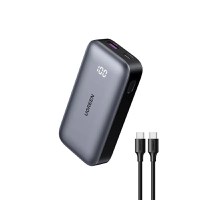 Baterie externa UGREEN Power Bank PB502, 10000mAh, incarcare bidirectionala rapida, 30W, Fast Charging Negru - 1