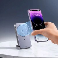 Baterie externa Wireless UGREEN Magnetic Power Bank PB206, 10000mAh, 20W, Atasare magnetica Black, Suport inclus - 7