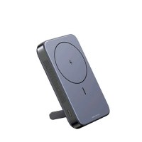 Baterie externa Wireless UGREEN Magnetic Power Bank PB206, 10000mAh, 20W, Atasare magnetica Black, Suport inclus - 1