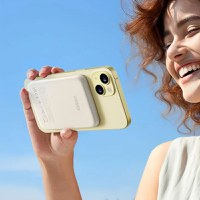 Baterie externa Wireless UGREEN Magnetic Power Bank PB561, 10000mAh, 20W, Incarcare bidirectionala, Atasare magnetica Beige - 4