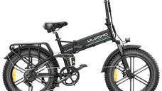 Bicicleta electrica pliabila Ulzomo Dunes 20 - E-bike 750W, 48V, 16Ah, autonomie 120km, viteza maxima 40km/h, Black, 20 inch