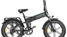 Bicicleta electrica pliabila Ulzomo Dunes 20 E-bike, 750W, 48V 16Ah, autonomie 120km, viteza maxima 40km/h, Black, 20''