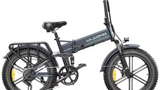 Bicicleta electrica pliabila Ulzomo Dunes 20 E-bike, 750W, 48V 16Ah, autonomie 120km, viteza maxima 40km/h**, Gray, 20''