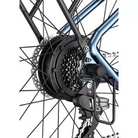 Bicicleta electrica Ulzomo Metro 26 E-bike, 250W, 36V 17Ah, autonomie 100km, viteza maxima 25km/h, Gray, 26'' - 2
